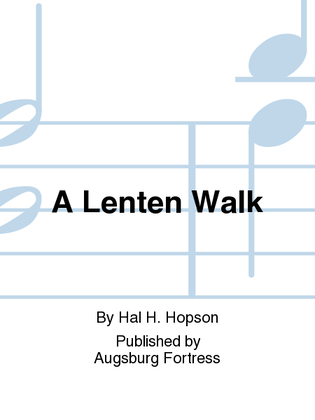 Book cover for A Lenten Walk