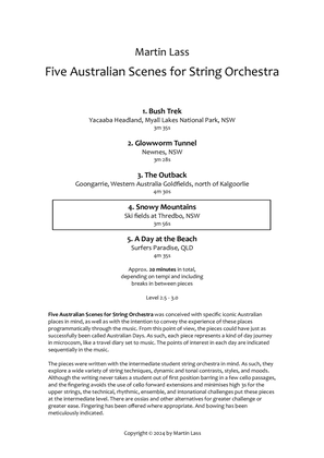 Five Australian Scenes for String Orchestra - 4. Snowy Mountains