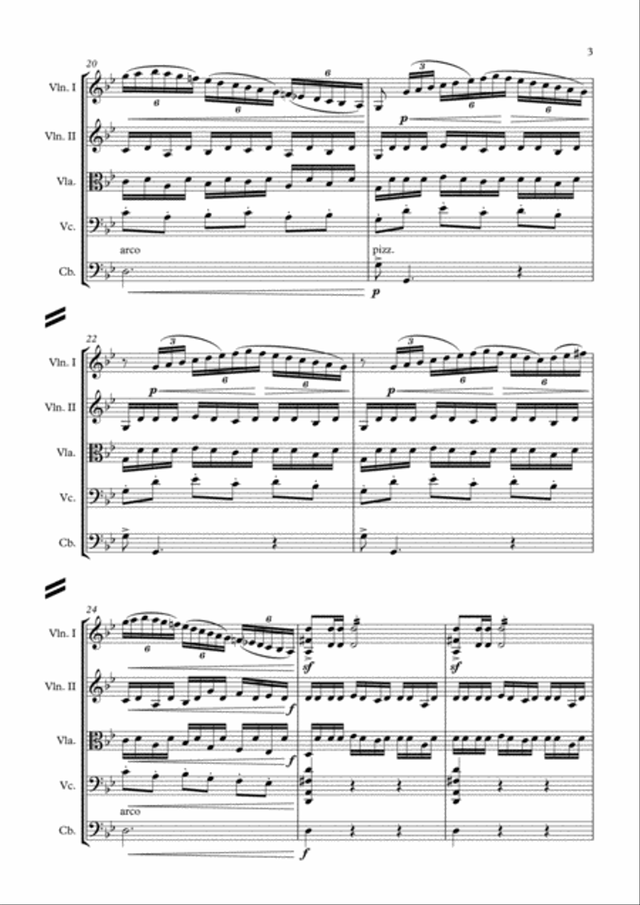 Isaac Albeniz - Asturias (Leyenda) String Orchestra scores gallery preview page 3