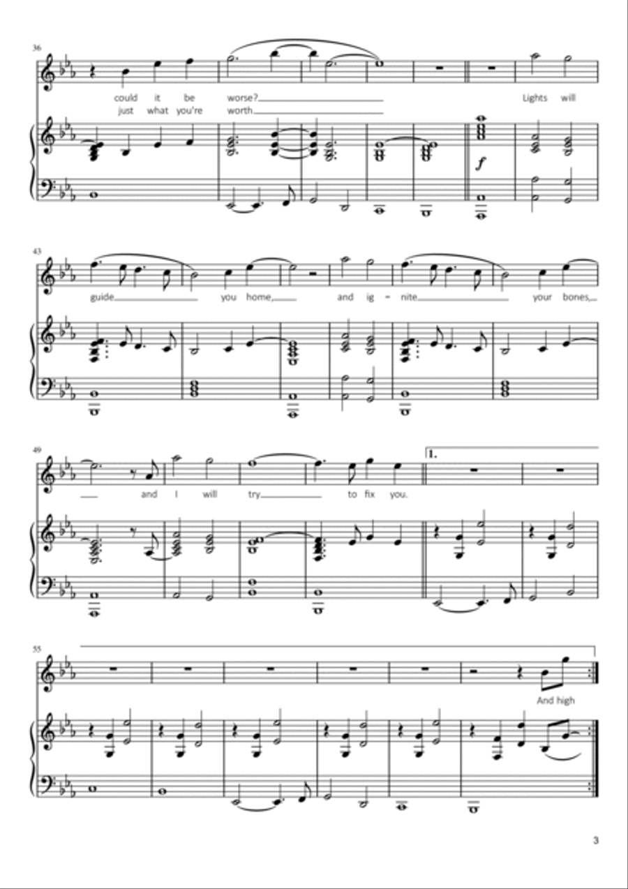 Fix You Voice scores gallery preview page 3