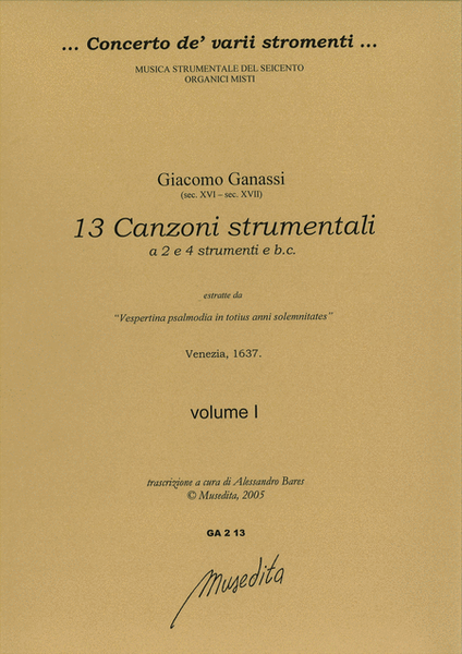 13 canzoni strumentali (Venezia, 1637)