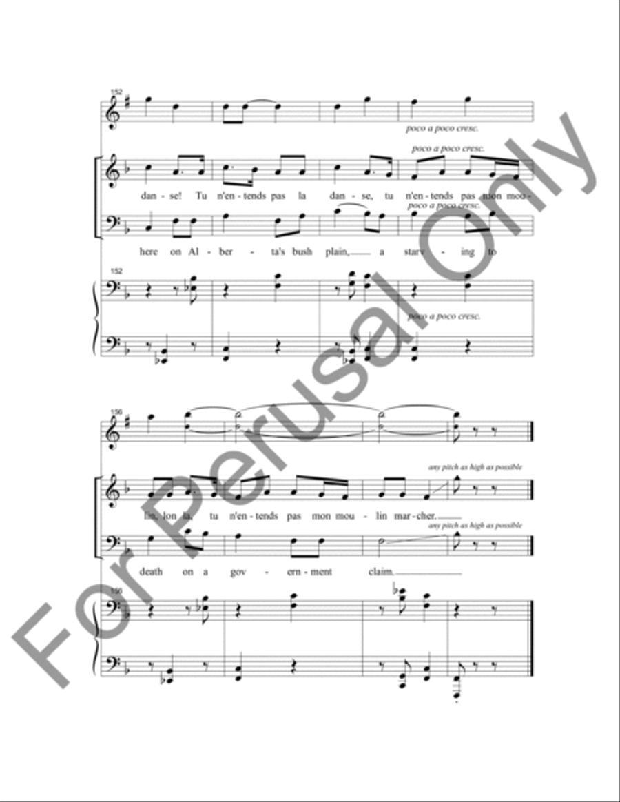 Deux Chansons Canadiennes 4-Part scores gallery preview page 13