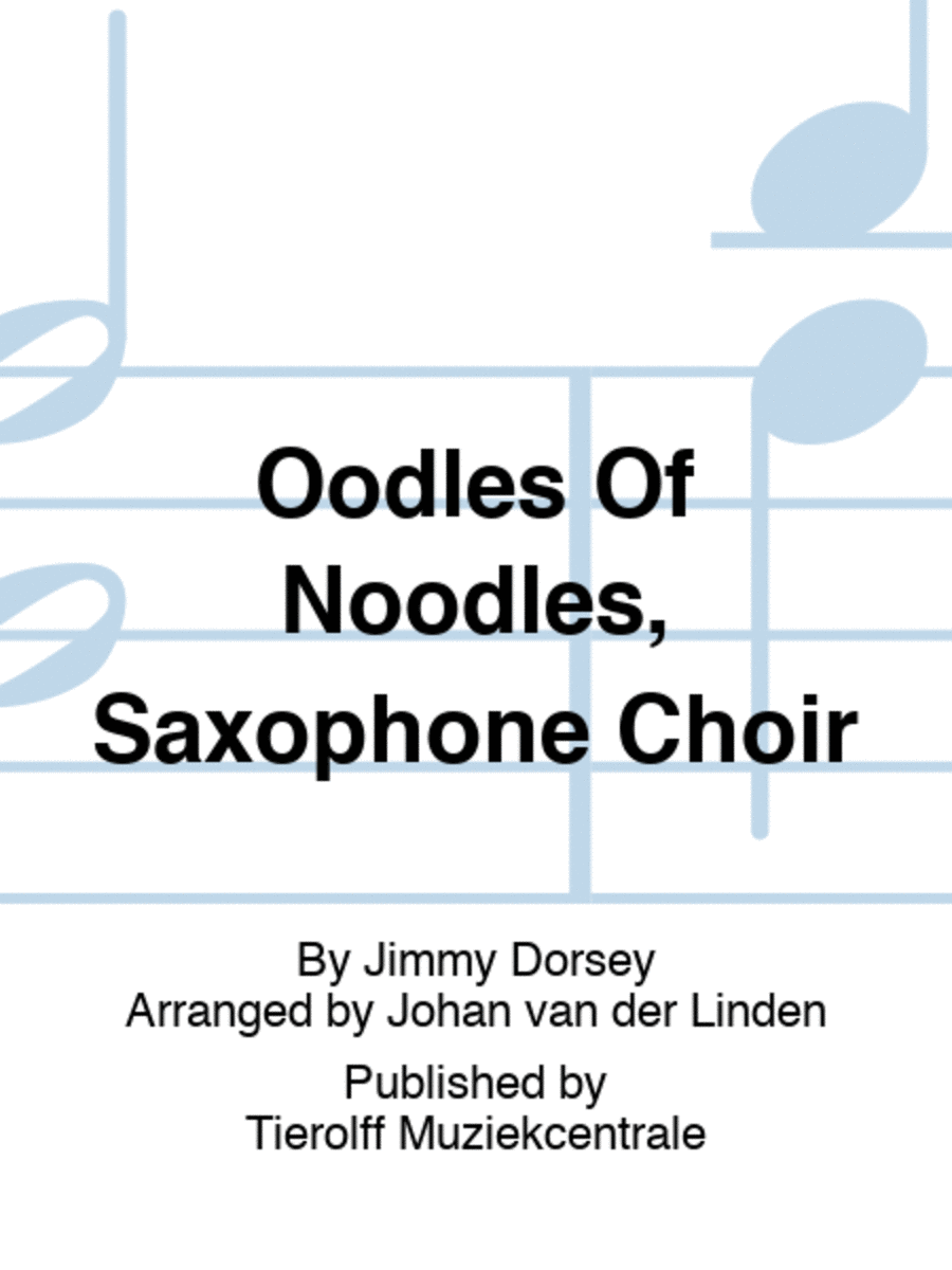 Oodles Of Noodles, Saxophone ensemble Saxophone Ensemble scores gallery preview page 1