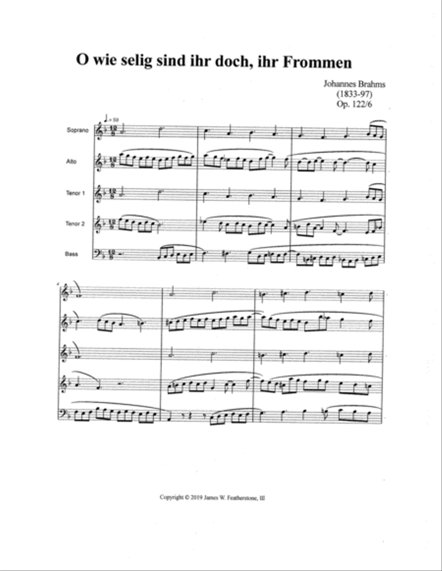 O wie selig sind ihr doch, ihr Frommen Recorder scores gallery preview page 2