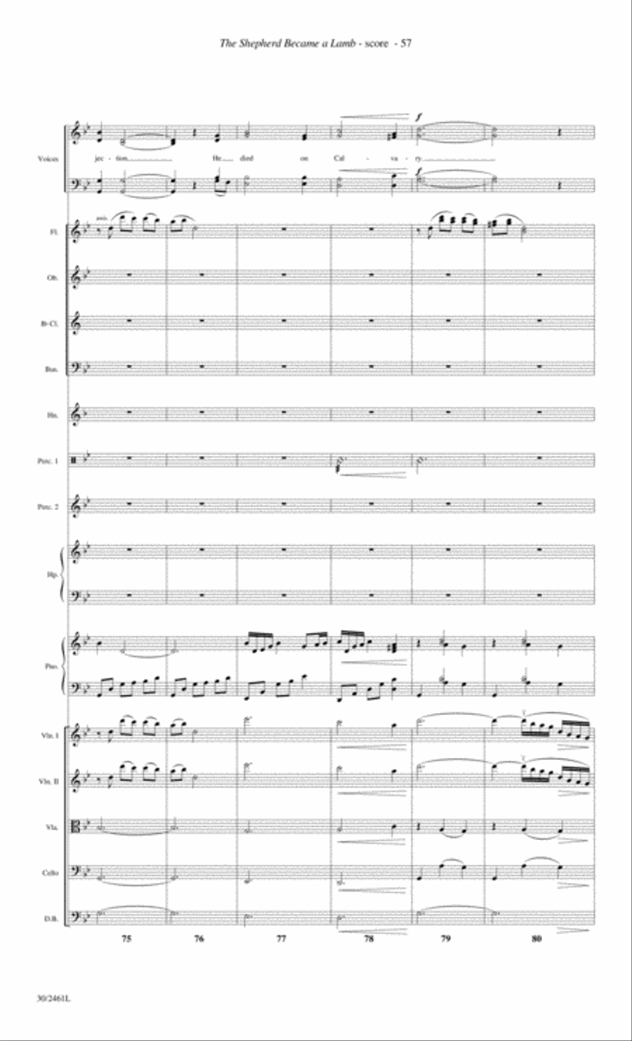 Journey to the Cross - Orchestral Score and Parts Choir scores gallery preview page 59