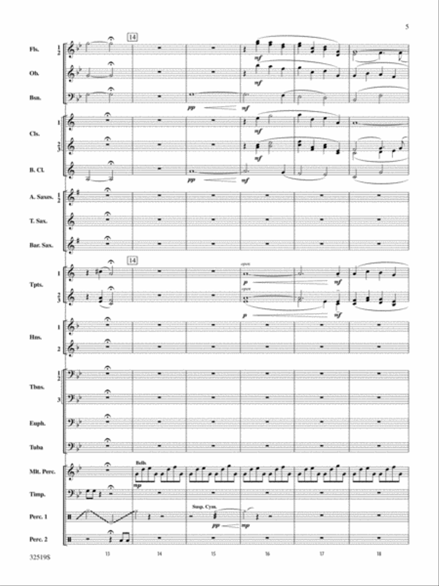 Silent Stands the Elm: Score Concert Band scores gallery preview page 5