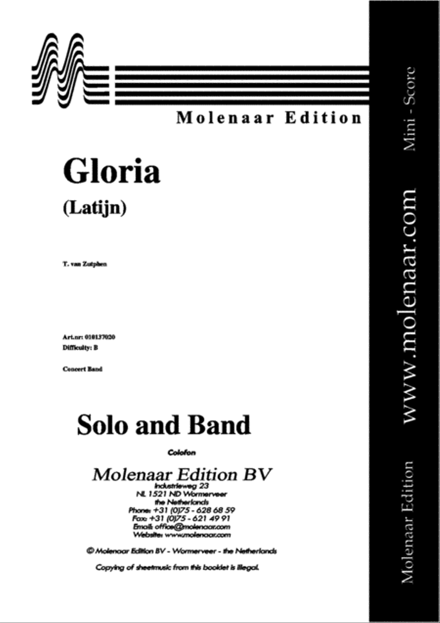 Gloria Gloria Concert Band scores gallery preview page 2