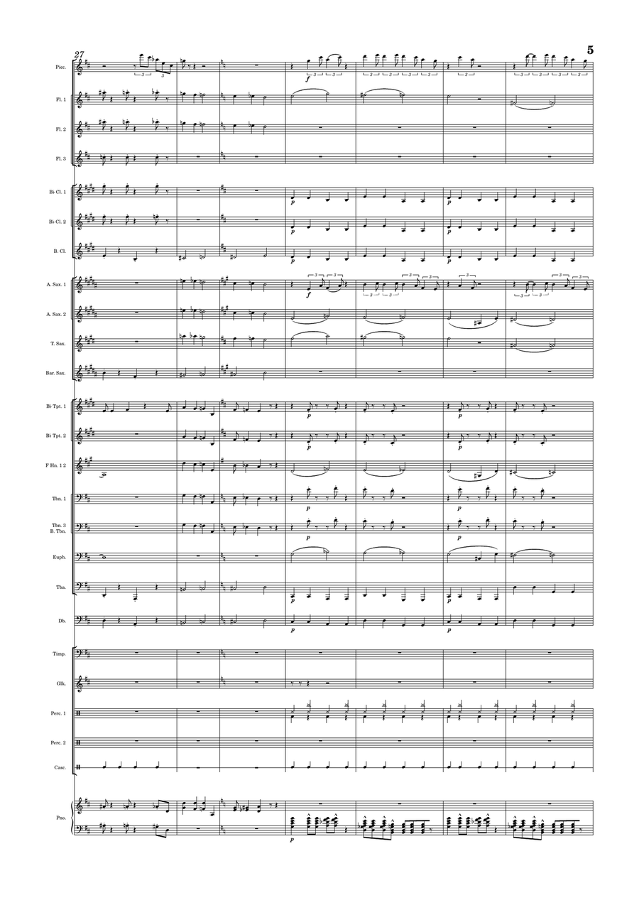 Santa Baby Concert Band scores gallery preview page 5