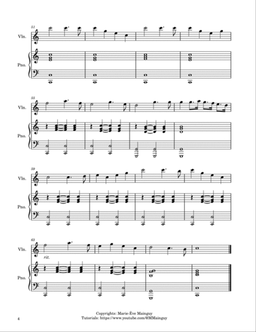 Scotland The Brave Violin Solo scores gallery preview page 4