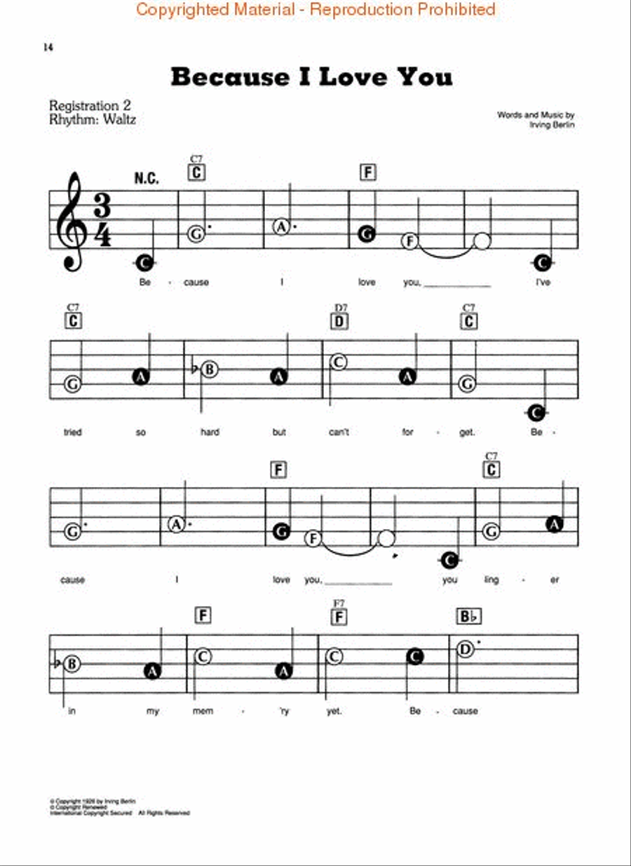 The Irving Berlin Collection Electronic Keyboard scores gallery preview page 4