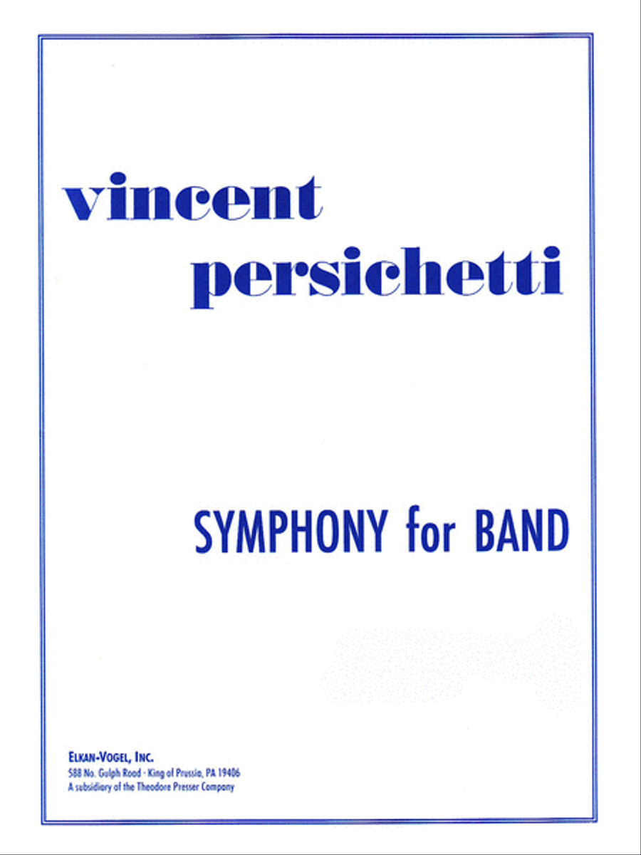 Symphony For Band Concert Band scores gallery preview page 1