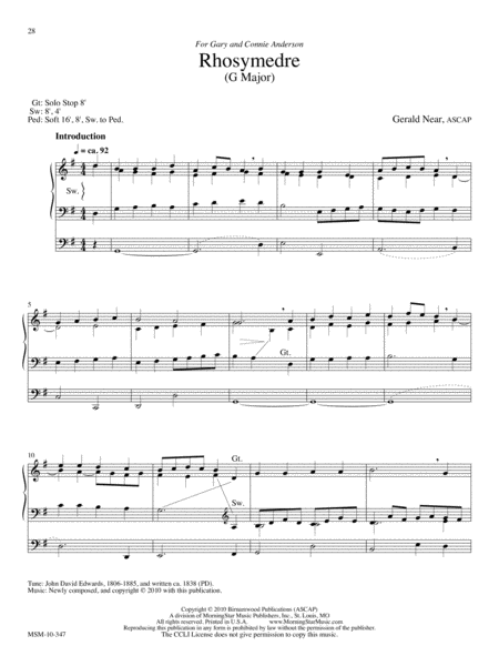 Laudes Domini: 10 Hymn Introductions and Harmonizations for Organ, Volume 1 image number null