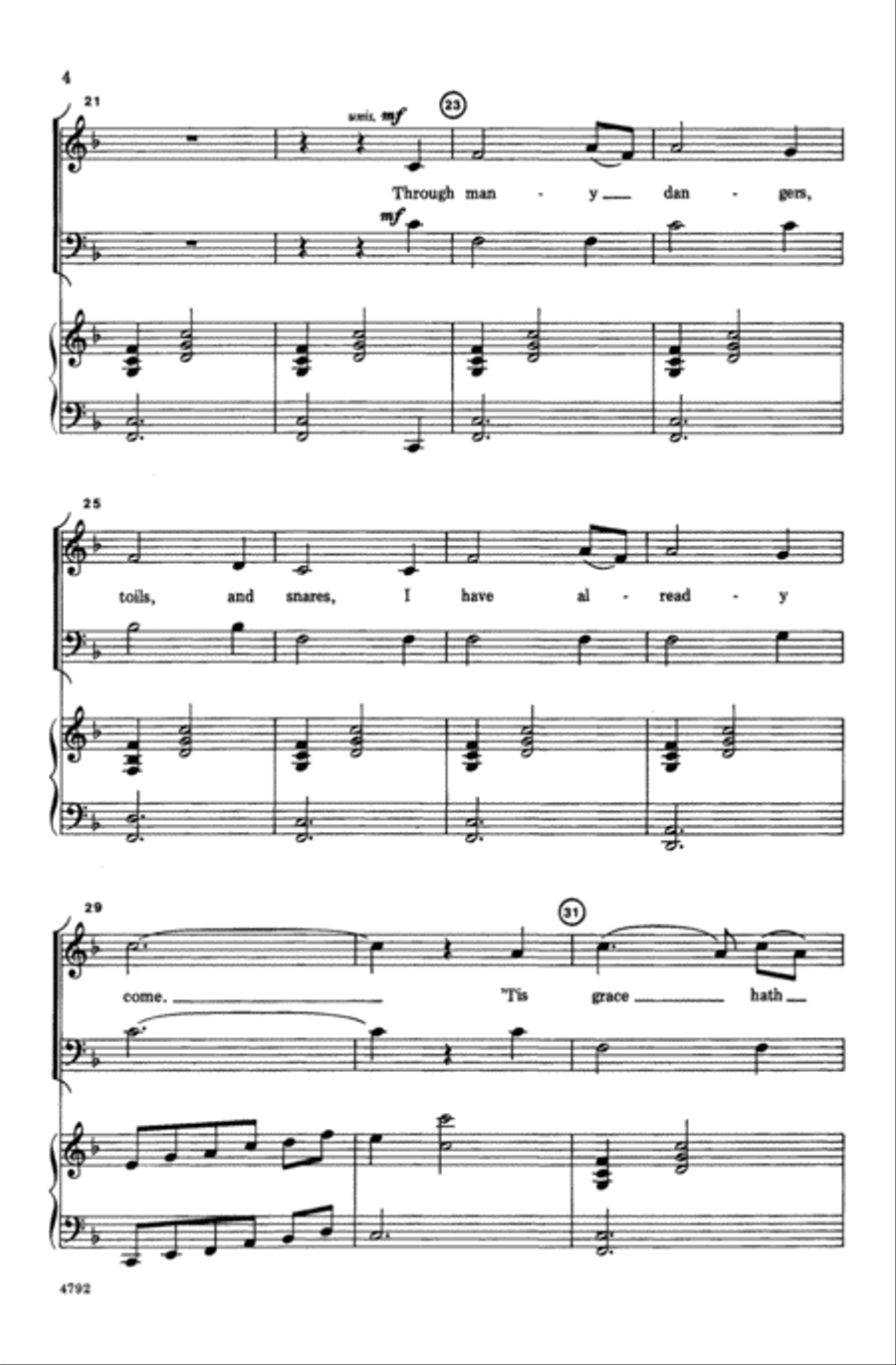 Amazing Grace Choir scores gallery preview page 3