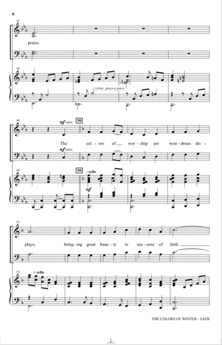 The Colors Of Winter 4-Part scores gallery preview page 4