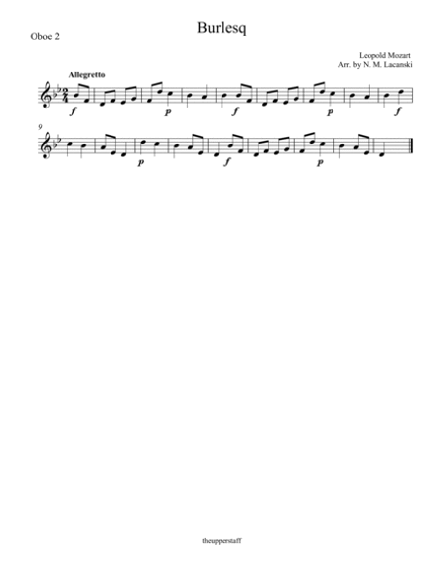 Burlesq Burlesq Oboe Solo scores gallery preview page 2