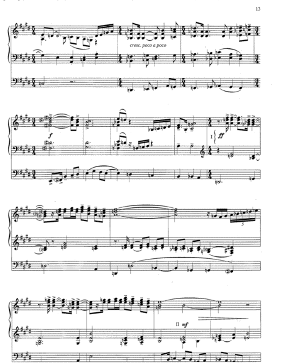 Triptych for Organ Organ Solo scores gallery preview page 6