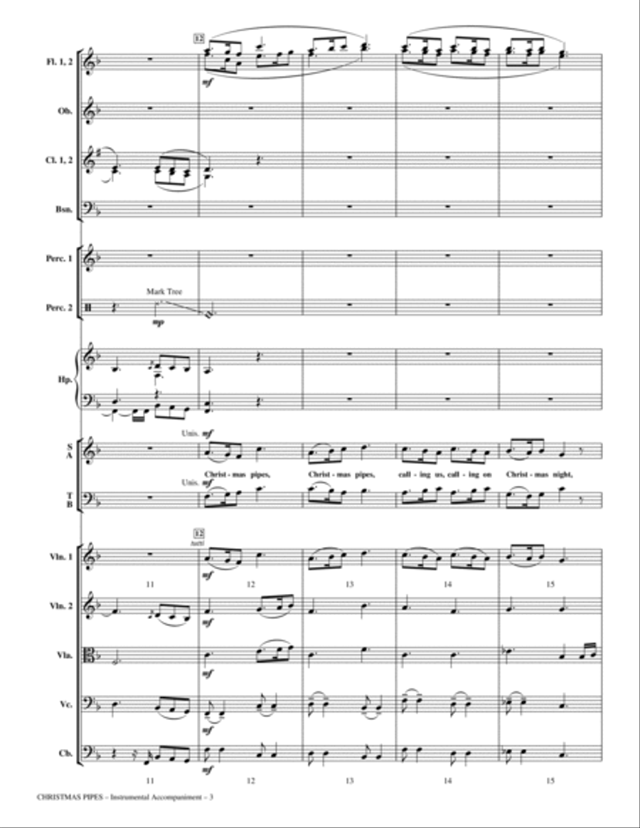Christmas Pipes - Full Score Choir scores gallery preview page 3
