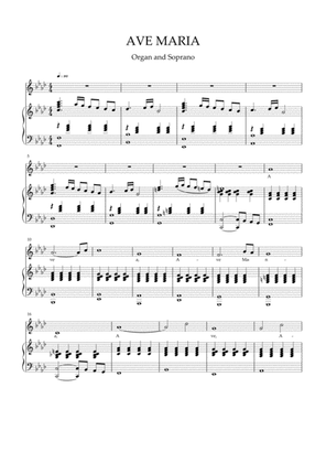 Caccini - Ave Maria for soprano and piano/organ (Fm)