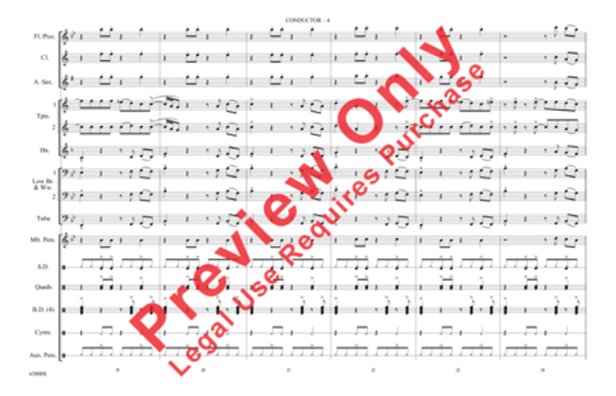 Lips Are Moving Marching Band scores gallery preview page 5