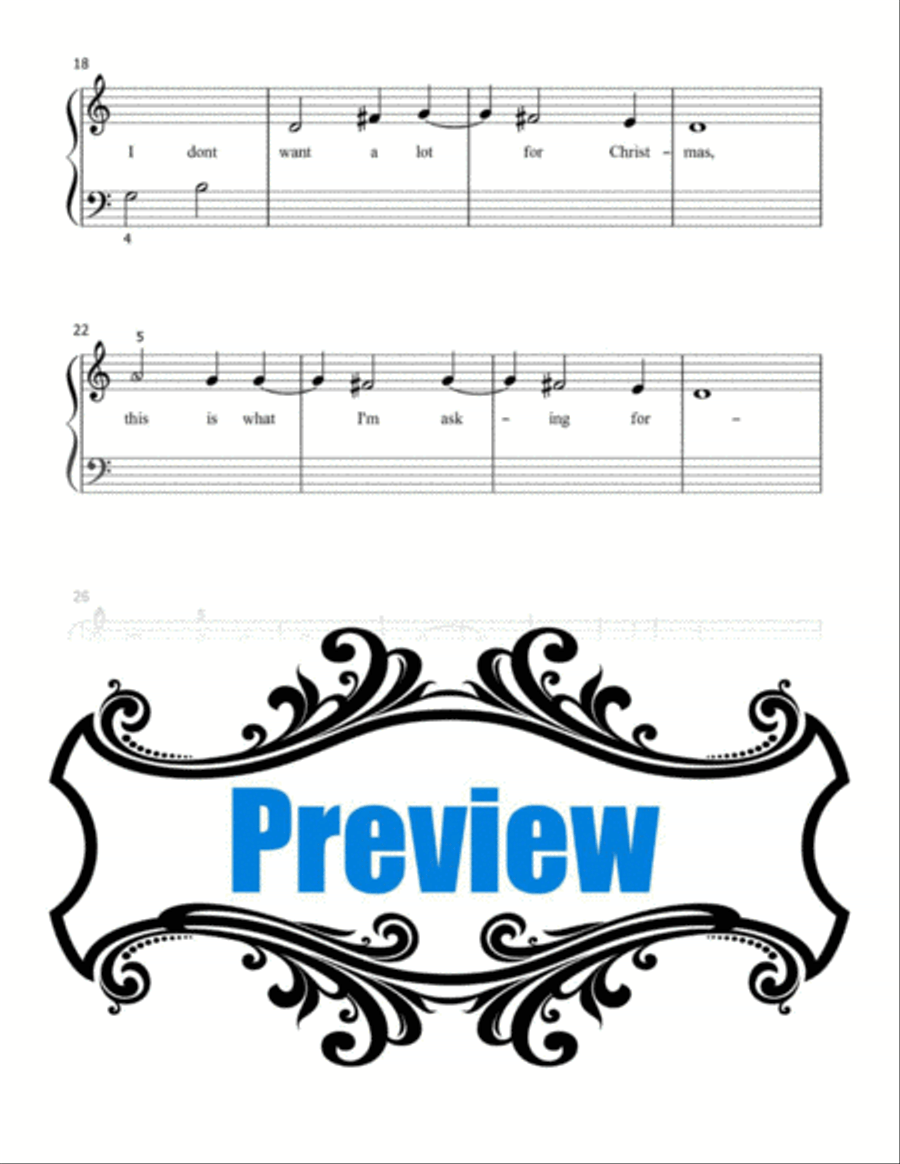 All I Want For Christmas Is You Voice scores gallery preview page 3