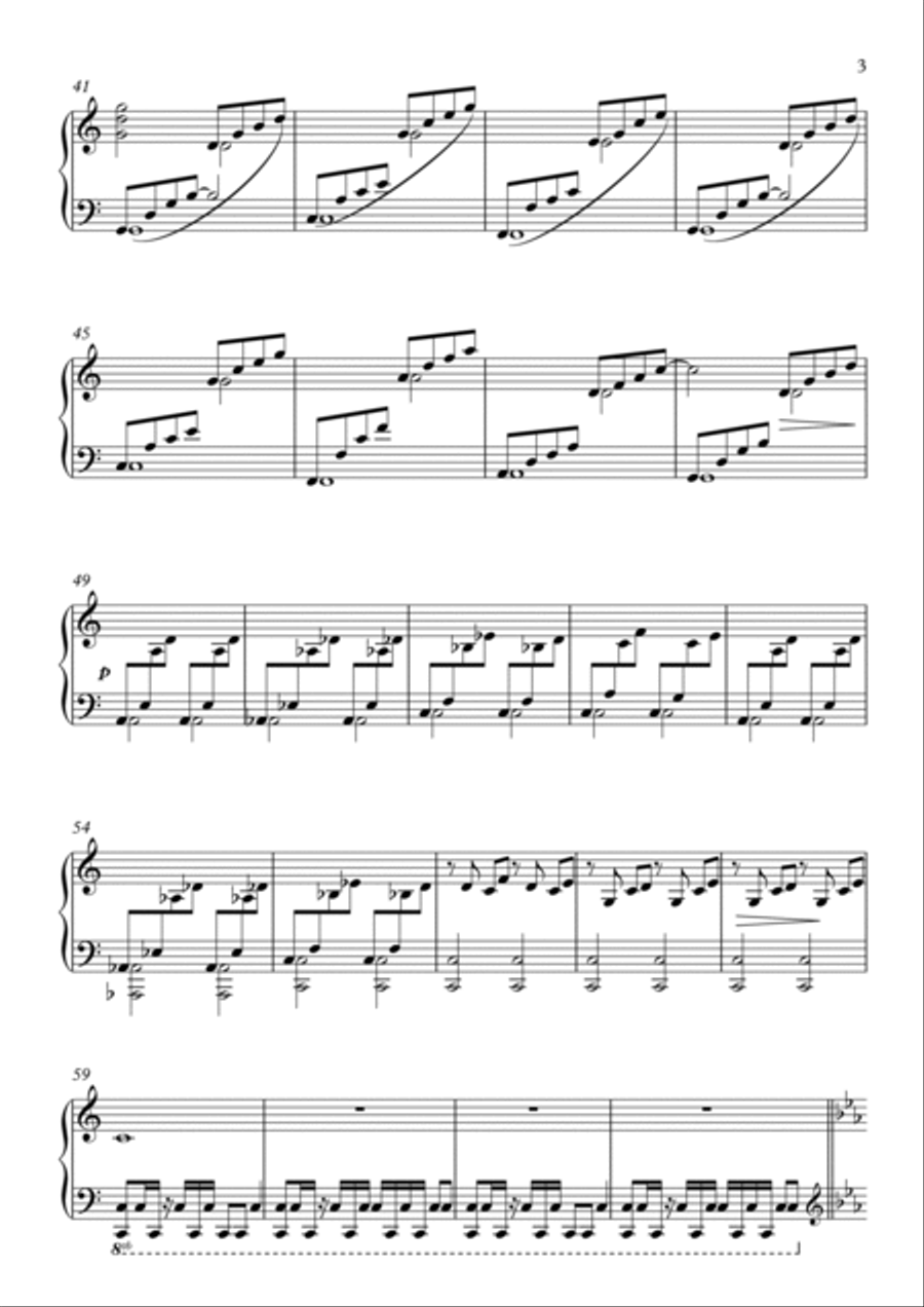 Maplestory - Wherever you are (Ludibrium Tower) Piano Solo scores gallery preview page 3