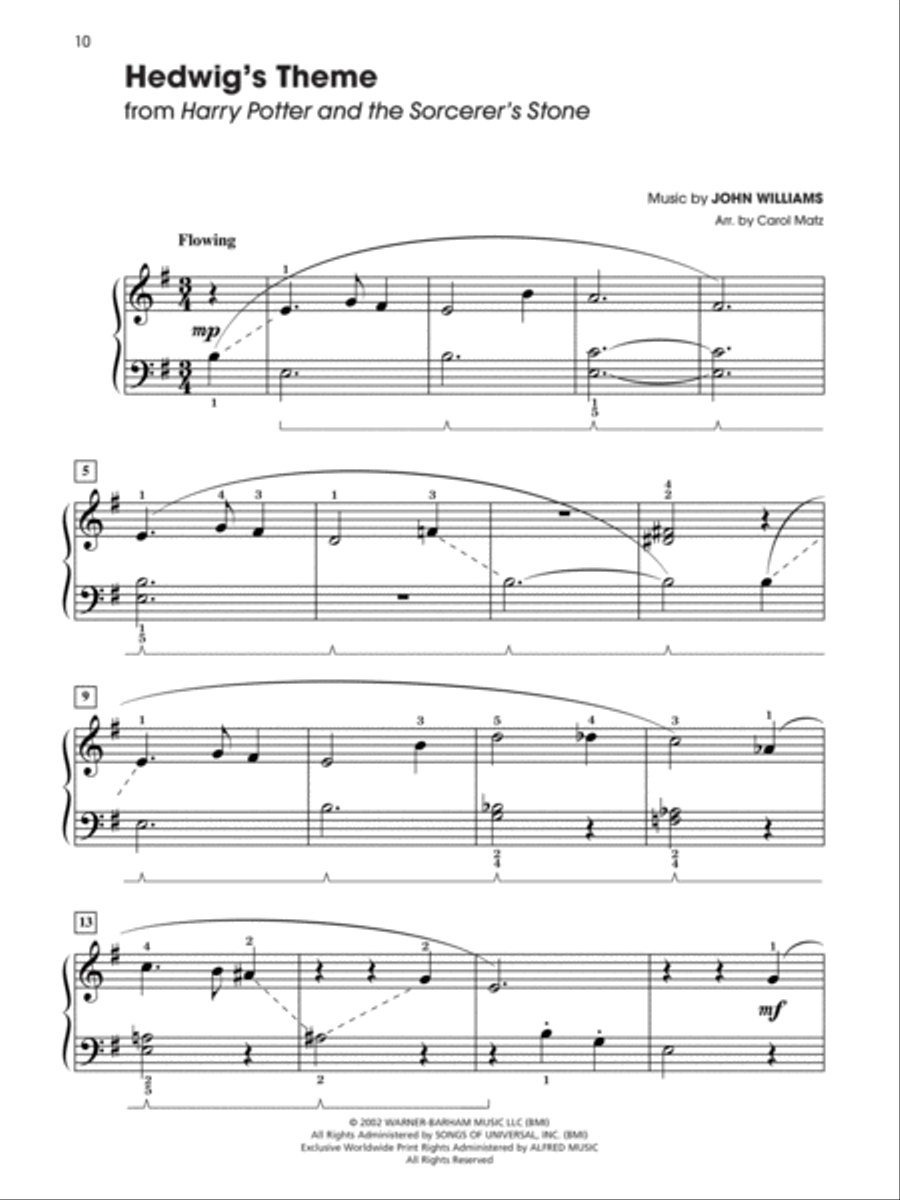 Harry Potter -- Sheet Music from the Complete Film Series Easy Piano scores gallery preview page 3