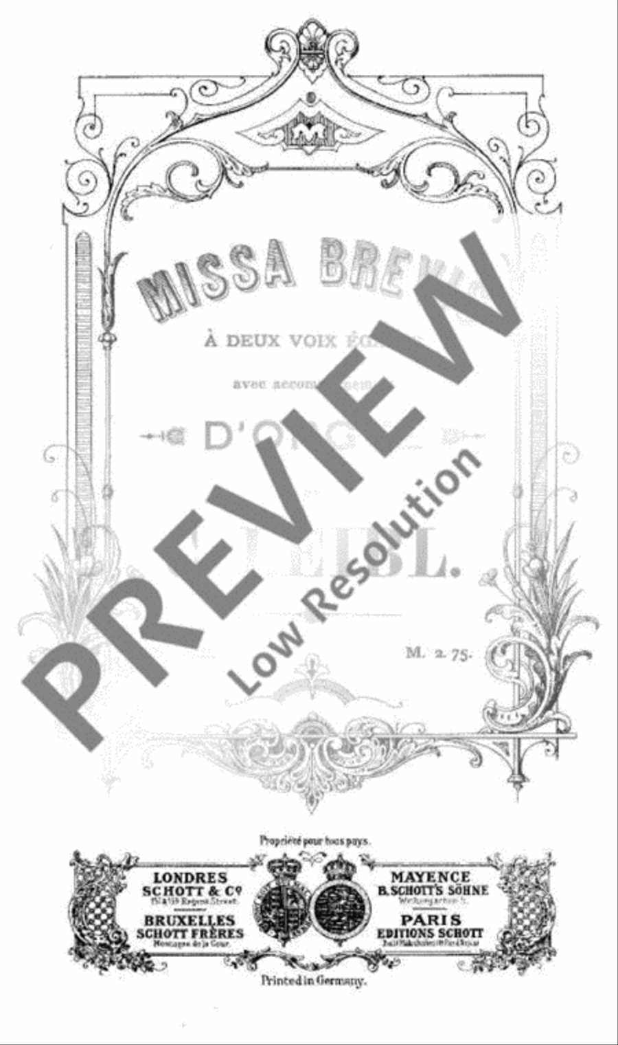 Missa brevis Organ Accompaniment scores gallery preview page 3