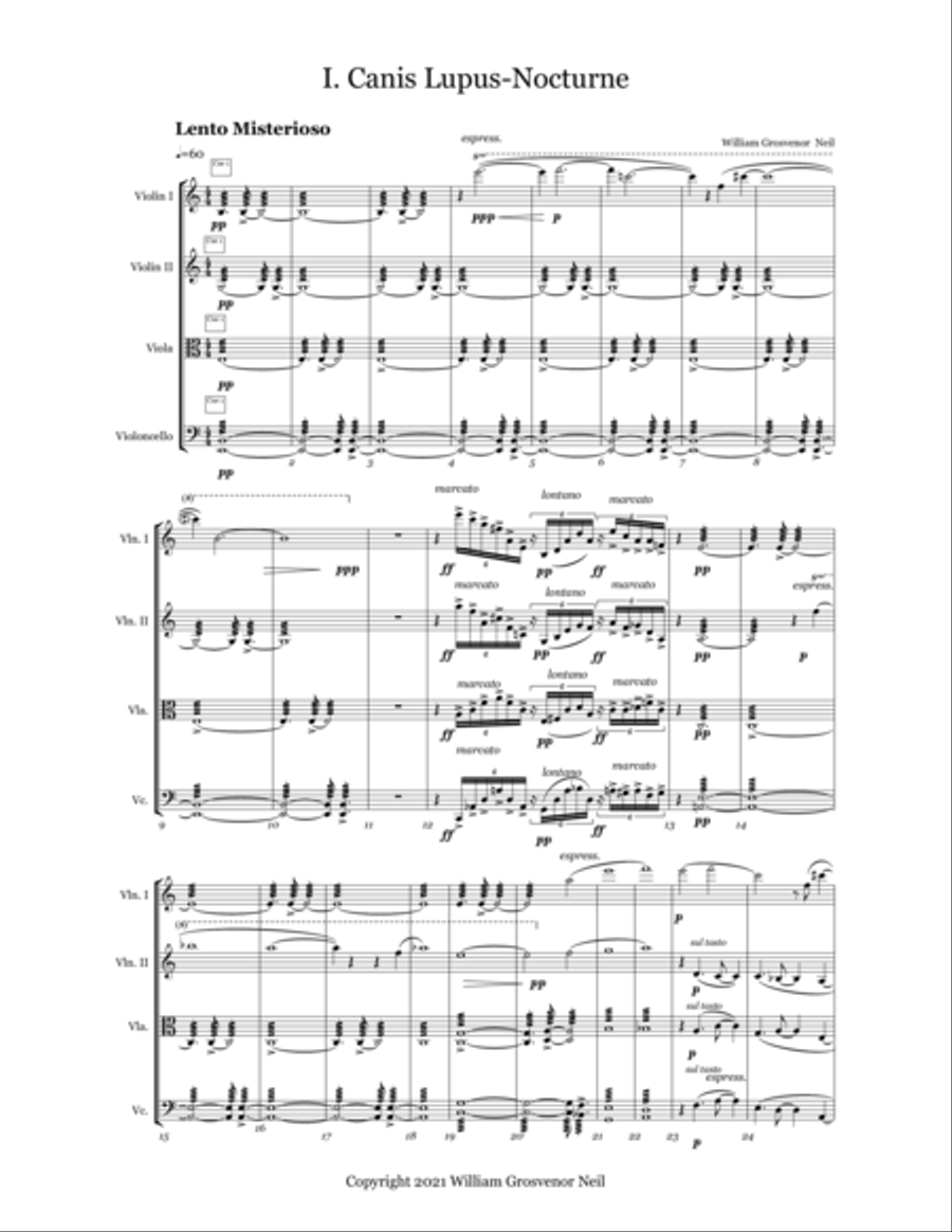 Sacrum Creaturae String Quartet scores gallery preview page 4