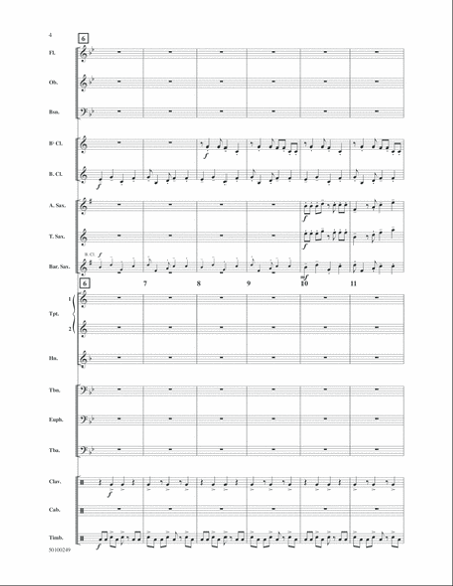 Uno Montuno for Band! Concert Band scores gallery preview page 4