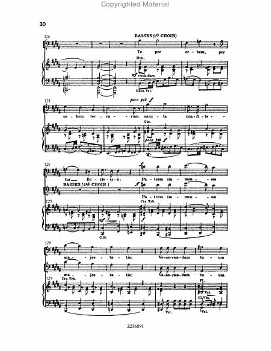 Te Deum, H 118 Choir scores gallery preview page 30