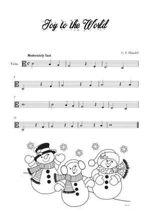 Book cover for Joy to the World - Very Easy/Beginner (for Viola)