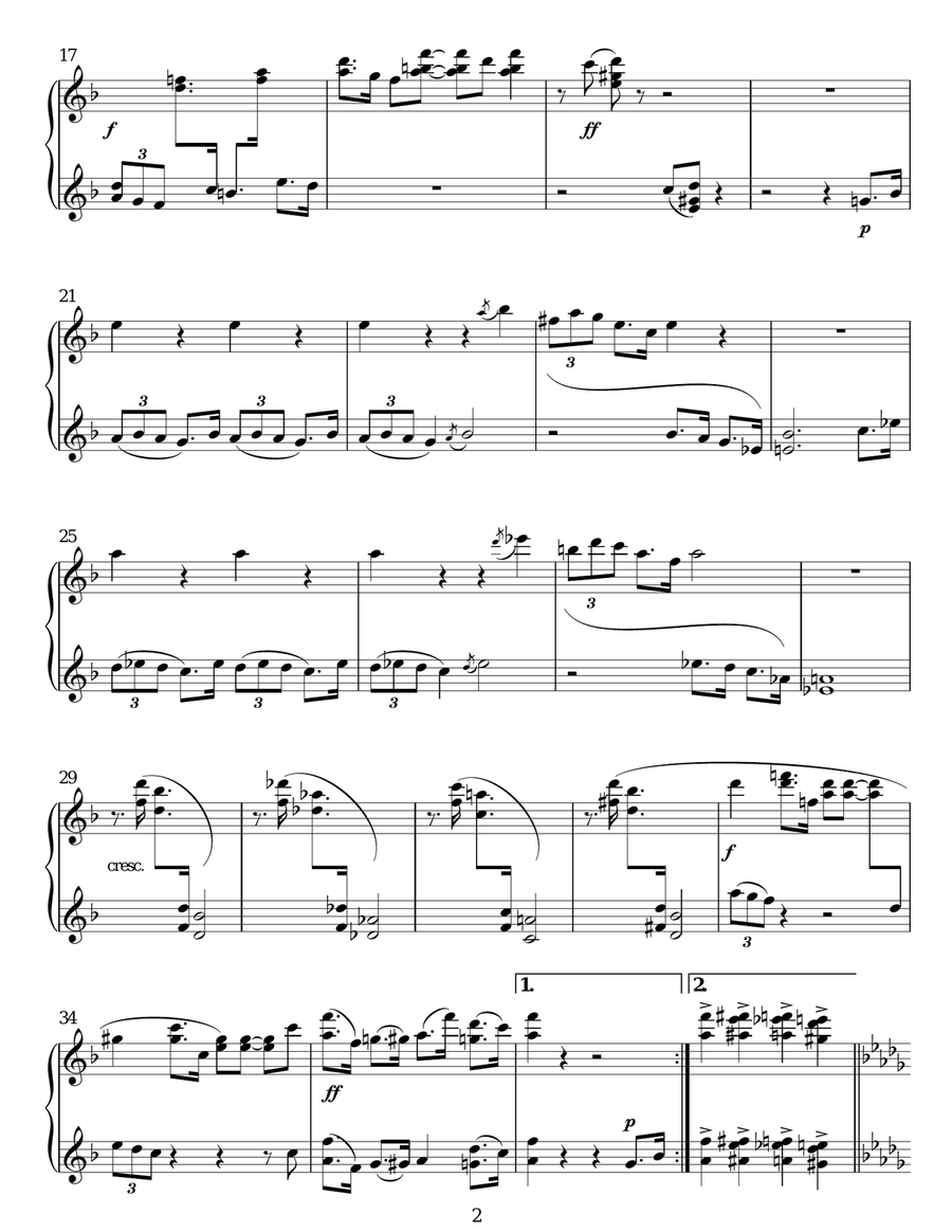 Virginia Creeper Piano Solo scores gallery preview page 2