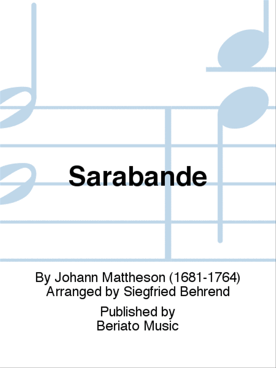 Sarabande Classical Guitar scores gallery preview page 1