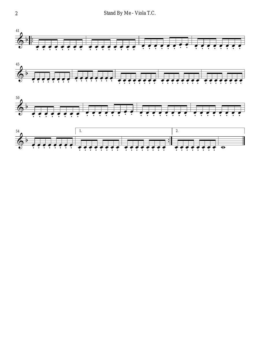 Stand By Me String Quartet scores gallery preview page 6