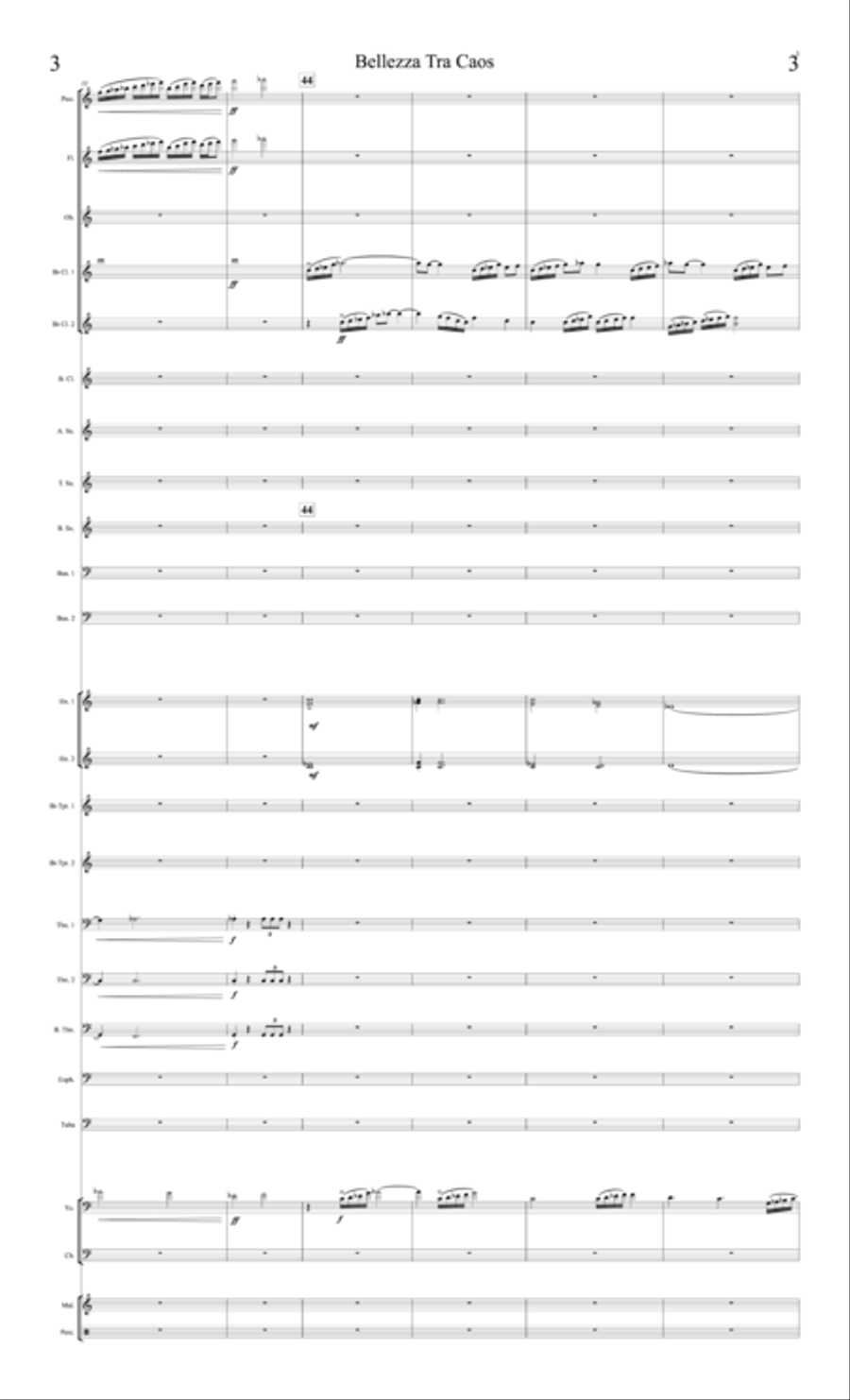 Bellezza Tra Caos Bellezza Tra Caos Concert Band scores gallery preview page 3