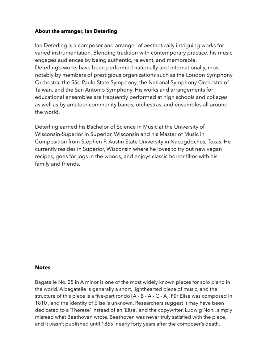 Für Elise (for Bassoon Quartet) Bassoon Quartet scores gallery preview page 4