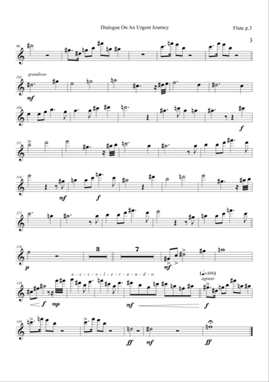 Dialogue On An Urgent Journey Percussion Ensemble scores gallery preview page 4