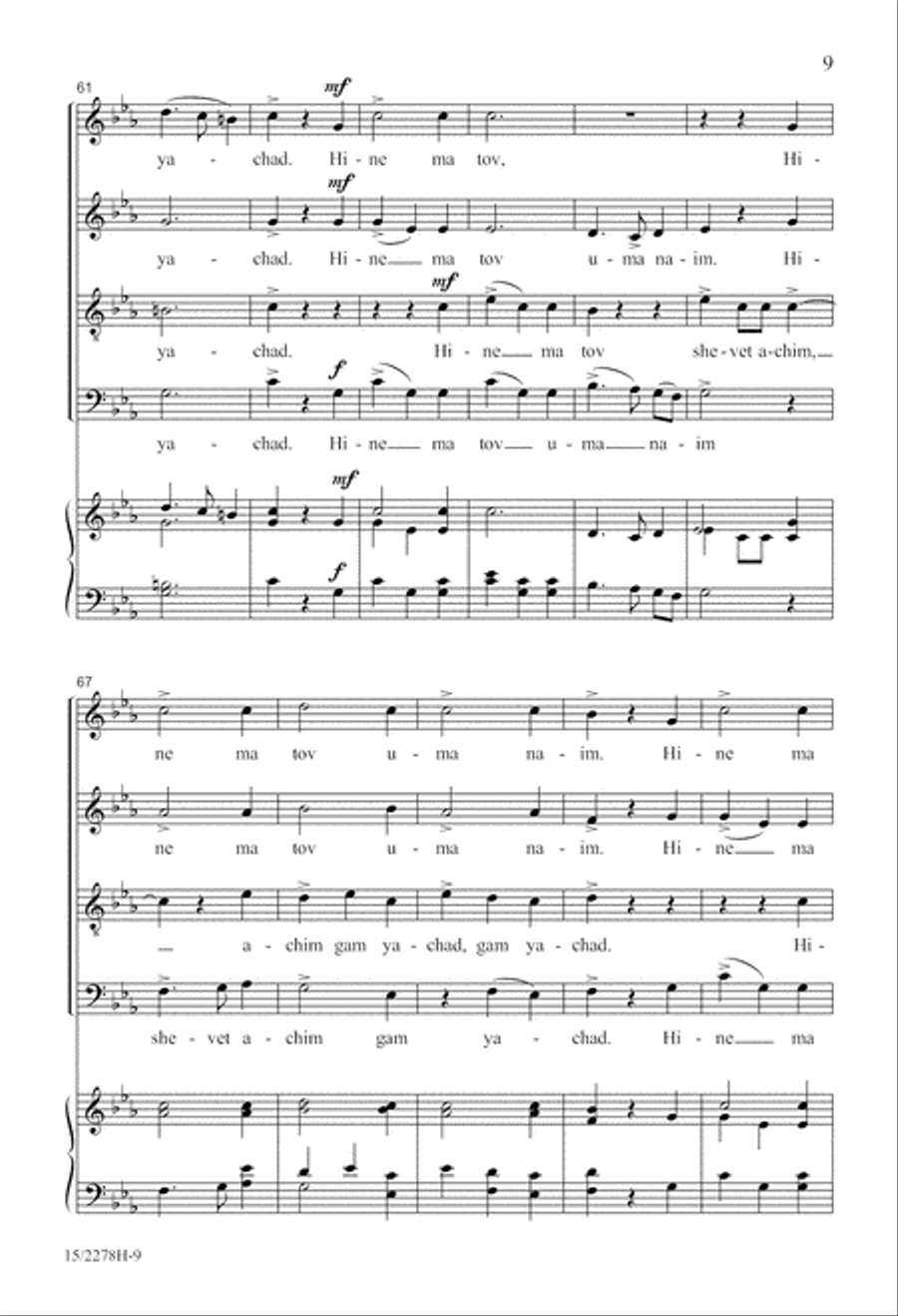 On Justice, Truth, and Peace 4-Part scores gallery preview page 9