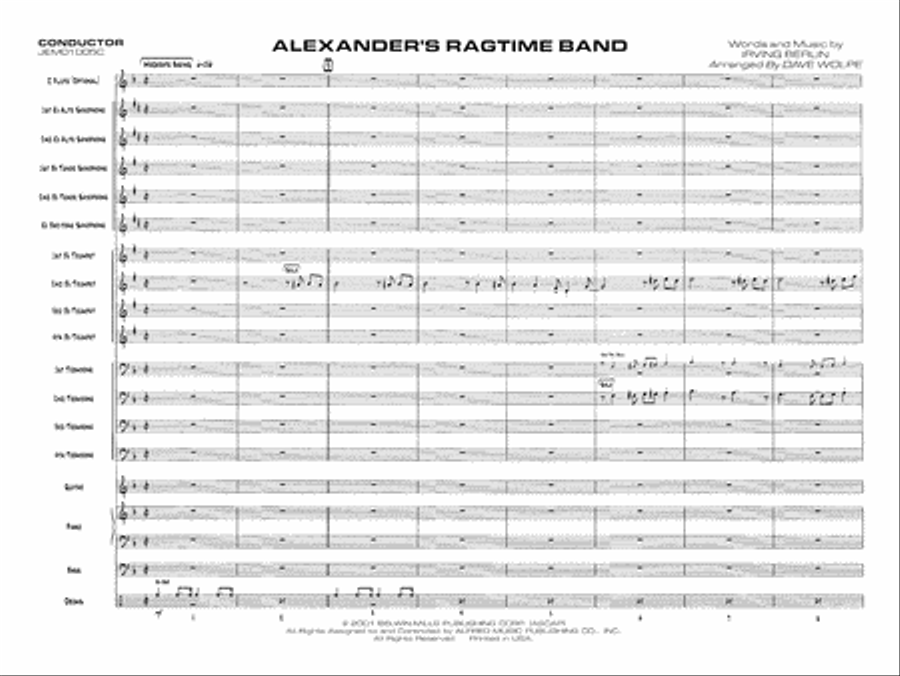 Alexander's Ragtime Band Jazz Ensemble scores gallery preview page 3
