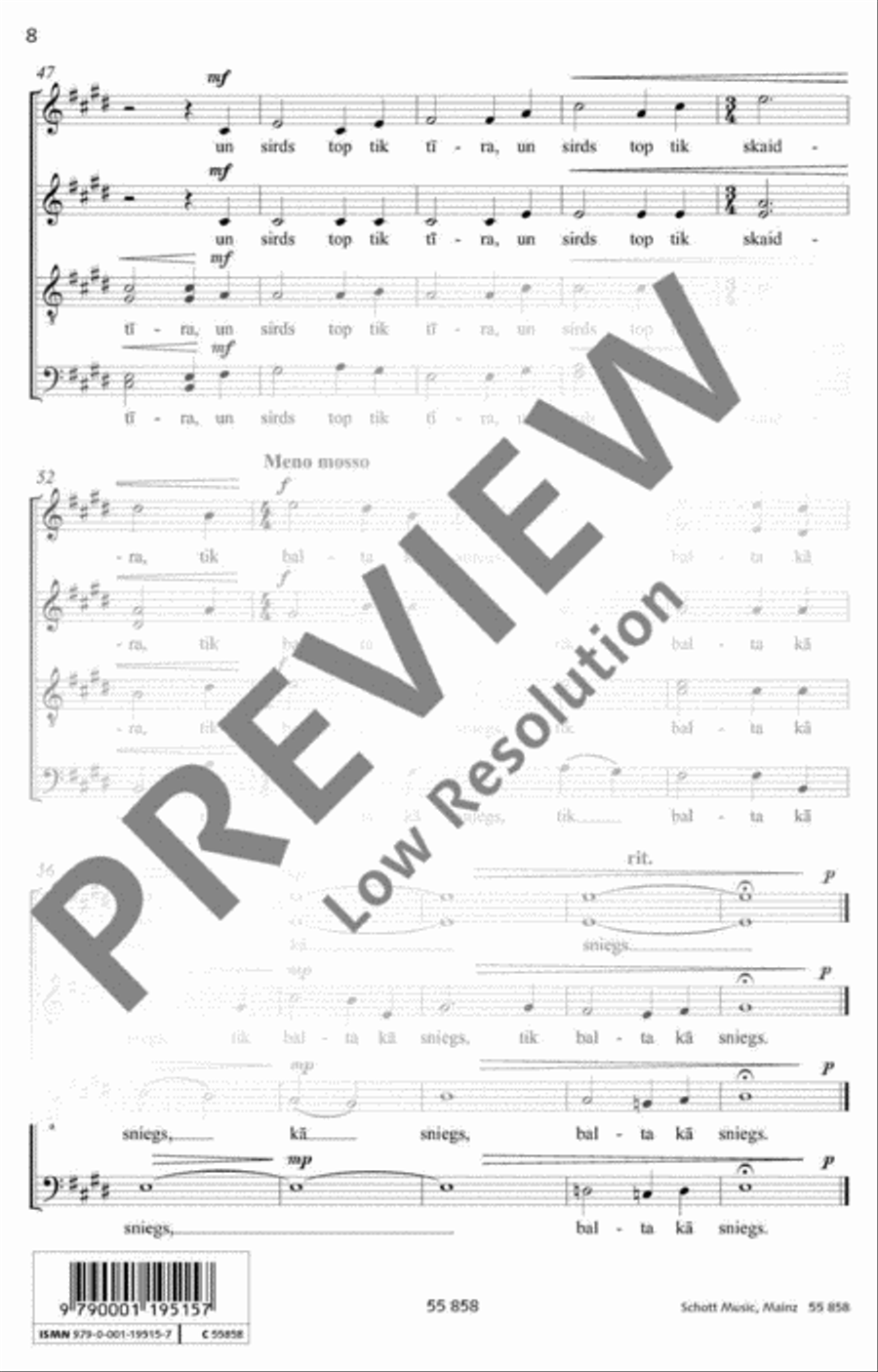 Golgātas krusts A Cappella scores gallery preview page 9