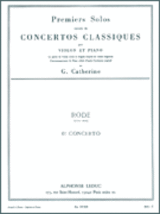 Premier Solos Concertos Classiques – Concerto No. 6, Solo No. 1