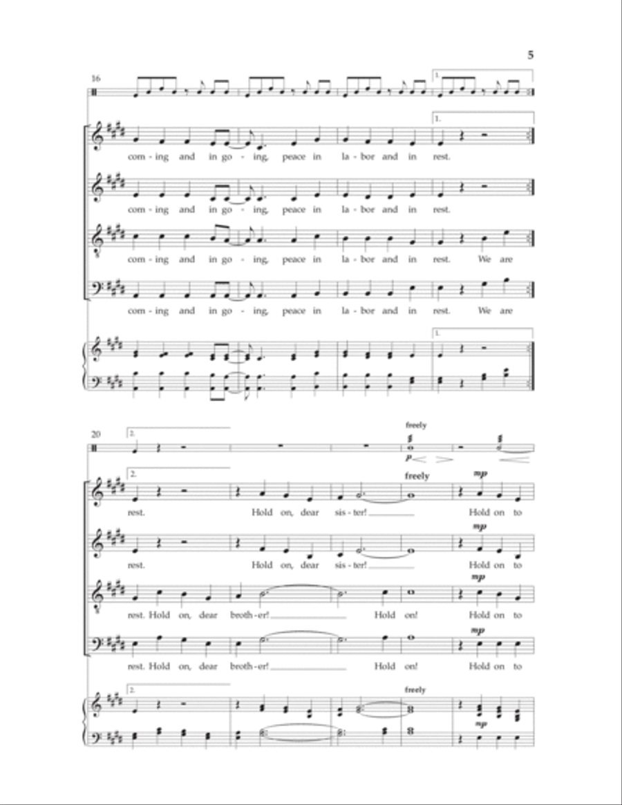 In Meeting We Are Blessed 4-Part scores gallery preview page 3