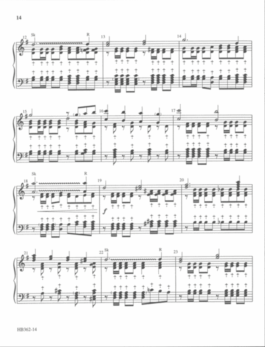 Three Hymns for Easter (2-3 octaves) 3-Octaves scores gallery preview page 7