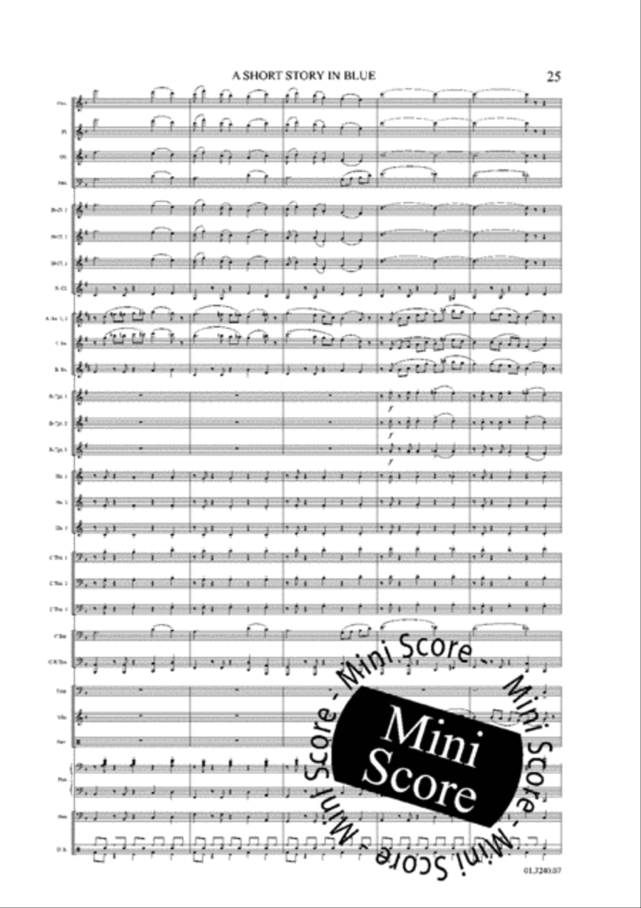 A Short Story in Blue Concert Band scores gallery preview page 31