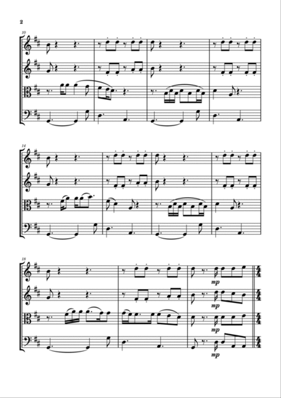 1 Step Forward, 3 Steps Back String Quartet scores gallery preview page 2
