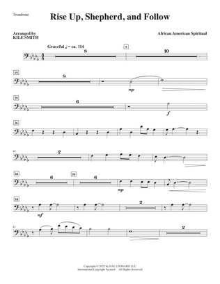 Book cover for Rise Up, Shepherd, And Follow (arr. Kile Smith) - Trombone