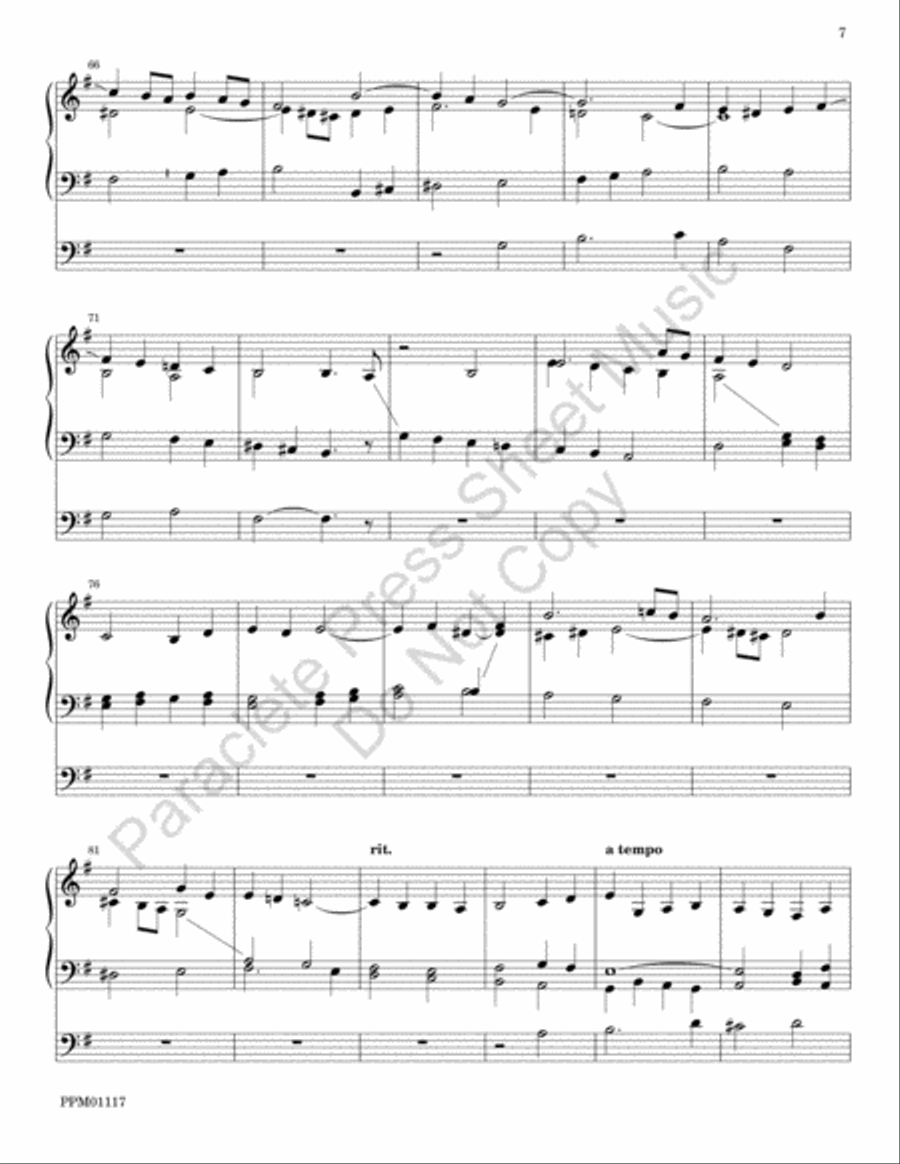 Tribute to Jeremiah Clarke Choir scores gallery preview page 8