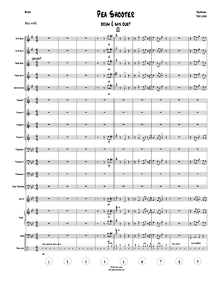 Pea Shooter - big band version score and parts