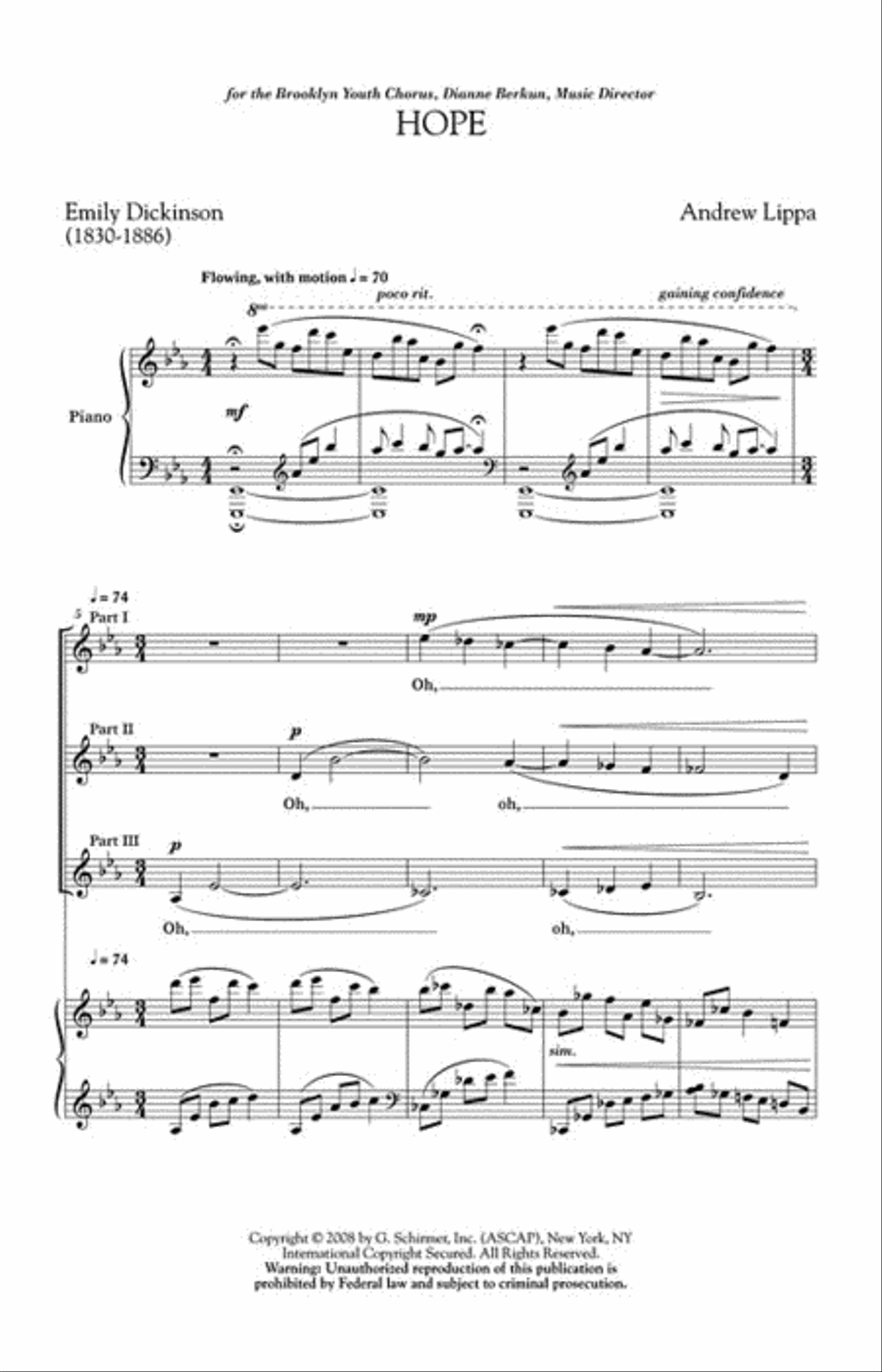 Hope 3-Part scores gallery preview page 2