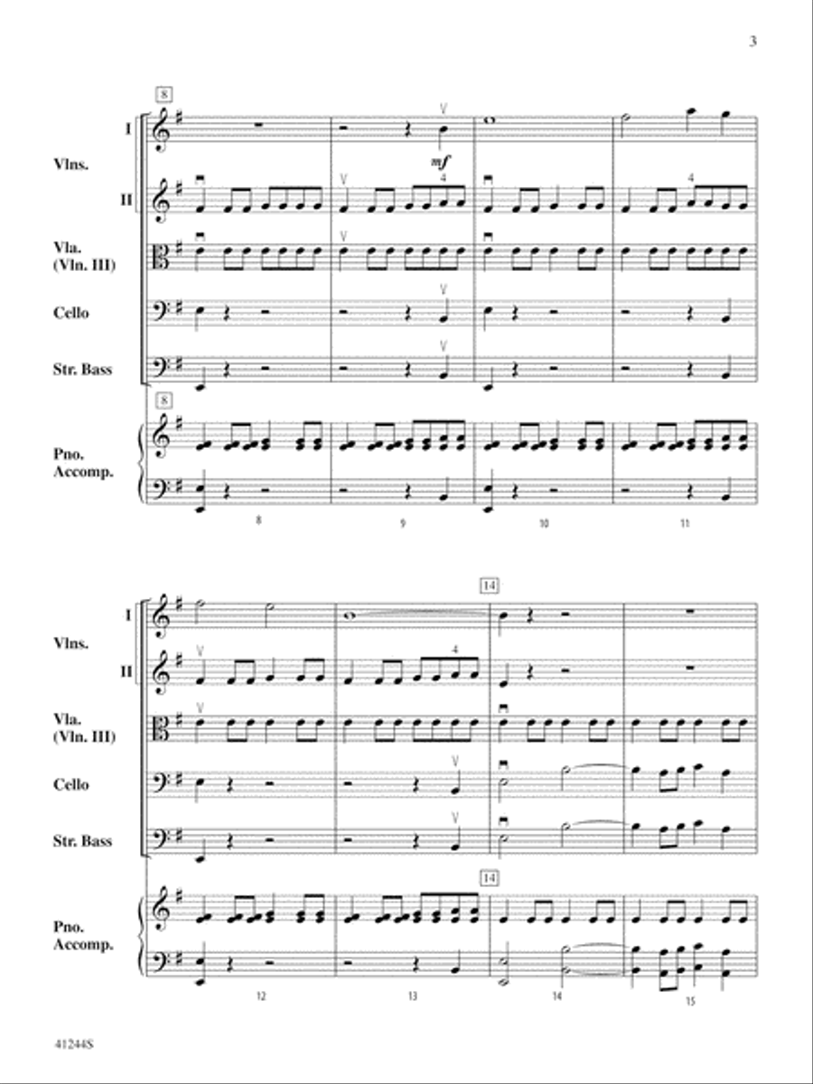 Ablaze: Score String Orchestra scores gallery preview page 3